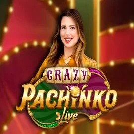 Crazy Pachinko online game logo by Evolution on megabett.nl