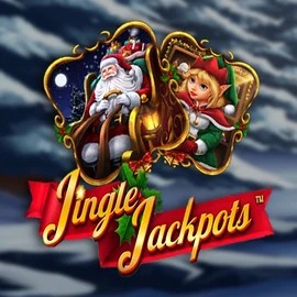 Jingle Jackpots slot logo by Dragon Gaming at Megabet Casino