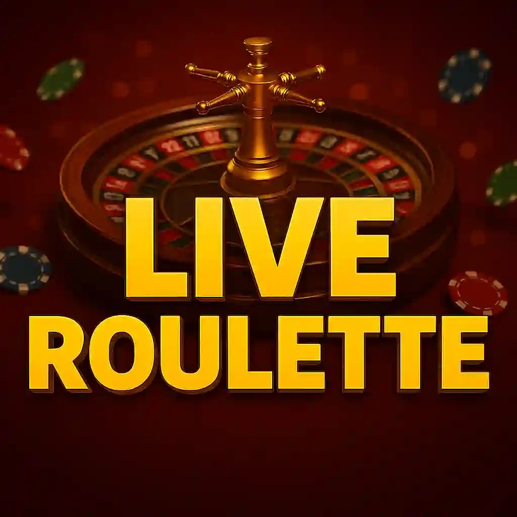 Live Roulette slot logo by Evolution at Megabet Casino