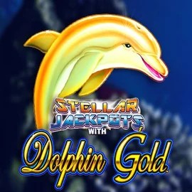 Dolphin Gold with Stellar Jackpots slot visual from Lightning Box Game available on megabett.nl